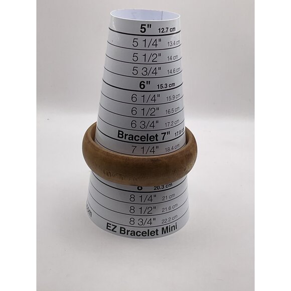 Handcrafted Natural Wood Bangle Bracelet - Picture 3 of 3